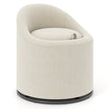 Barrel Chair with Storage 360¬∞ Swivel Upholstered Vanity Chair