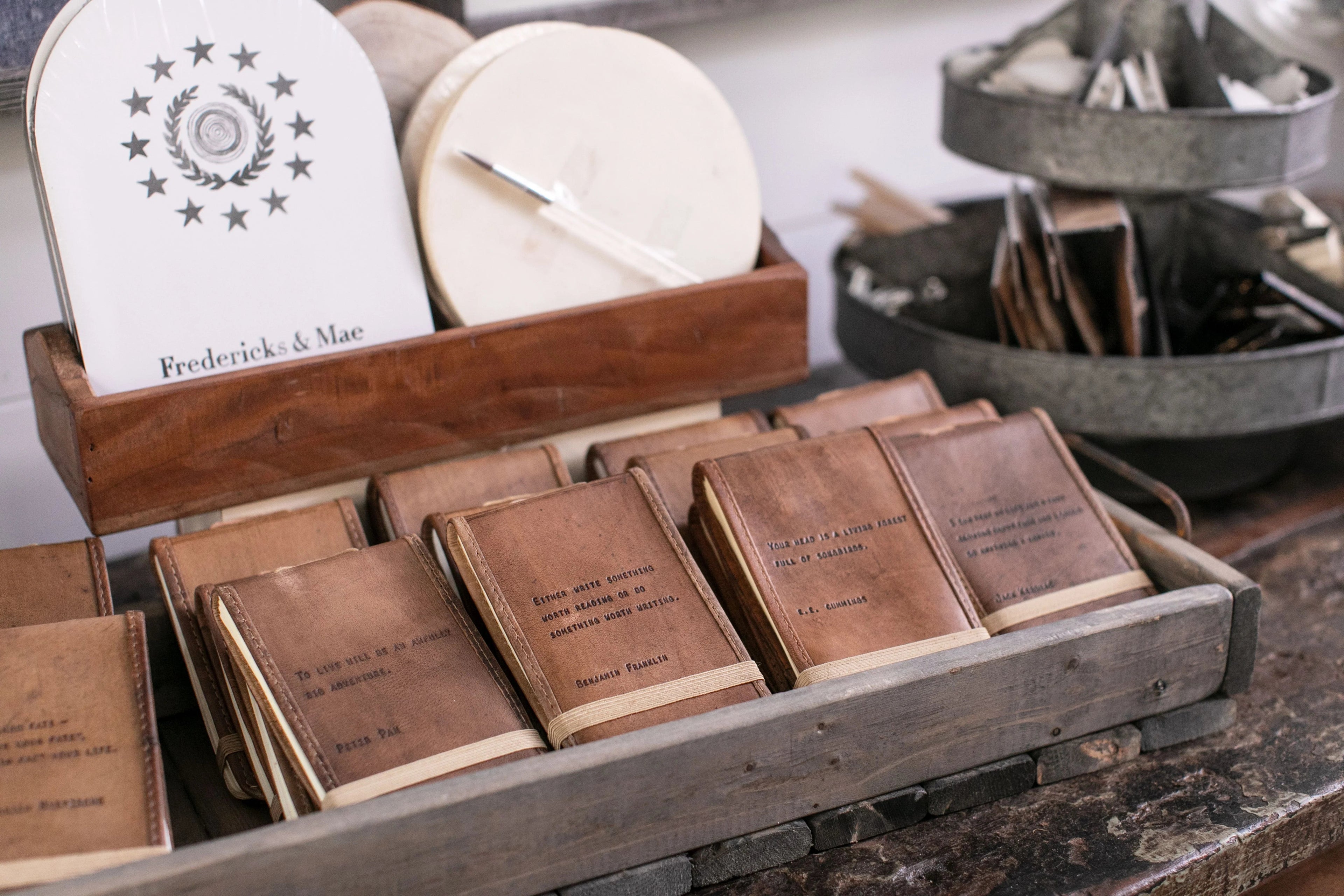 Mini Leather Journal –  Big Ideas Small Beginnings