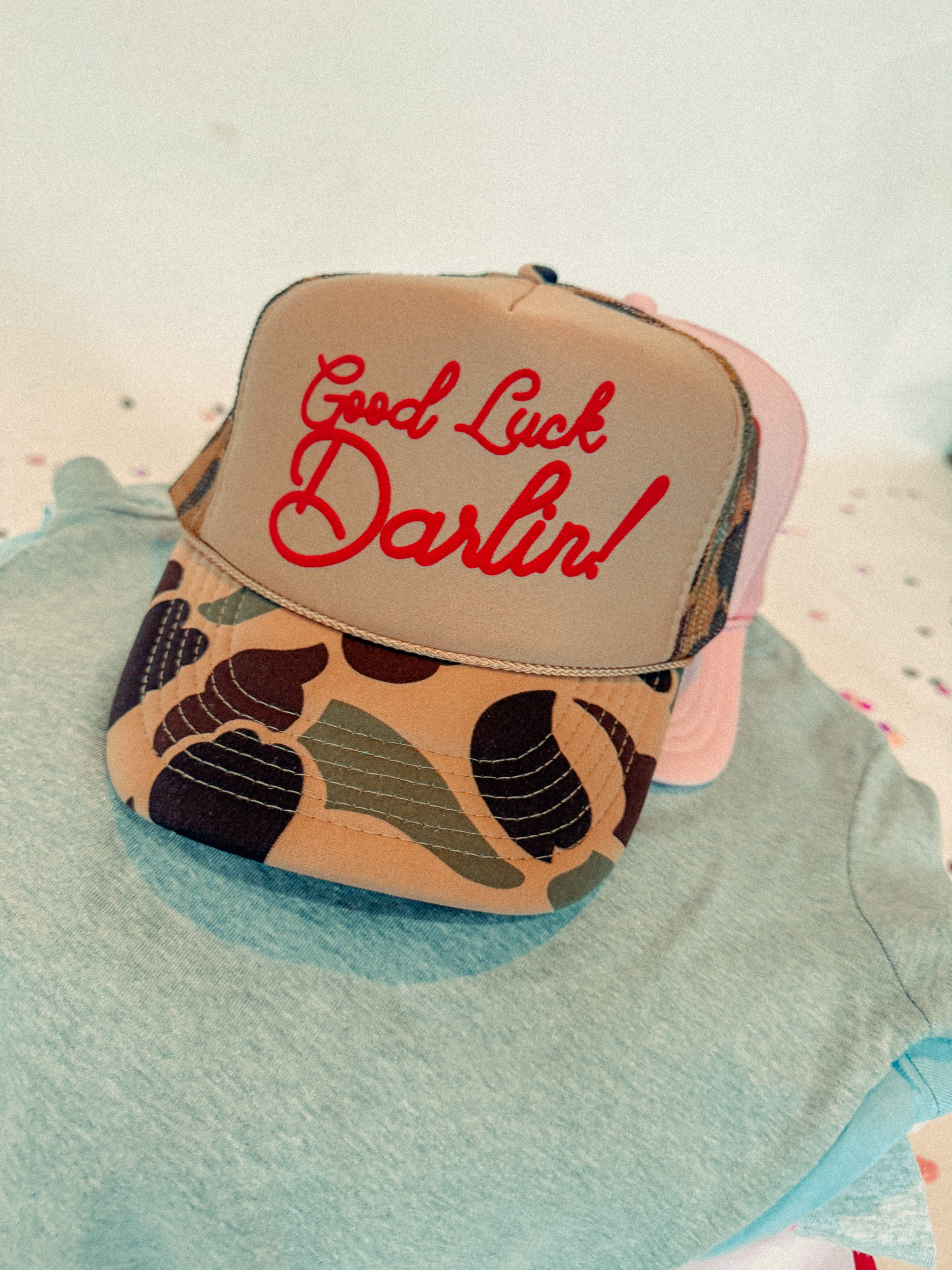 Underground Original Design: Good Luck Darlin!, Puff Western Trucker Hat