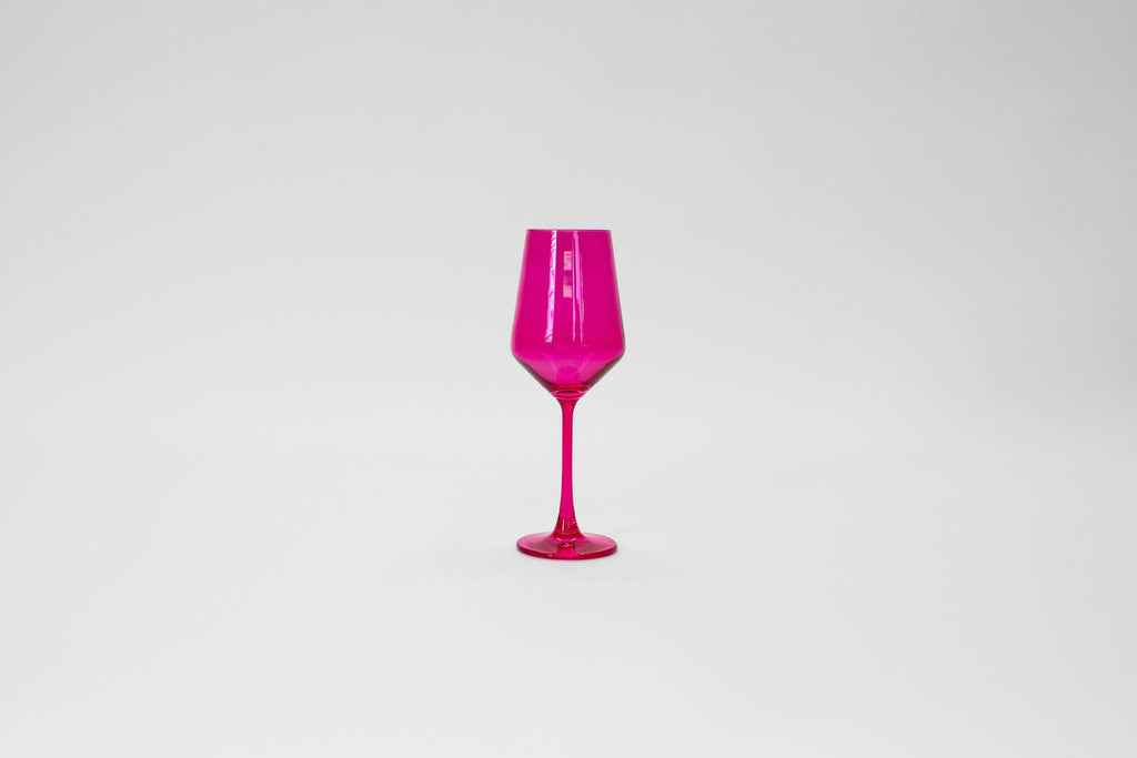 Hot Hot Pink - Stemless Colored Wine Glass