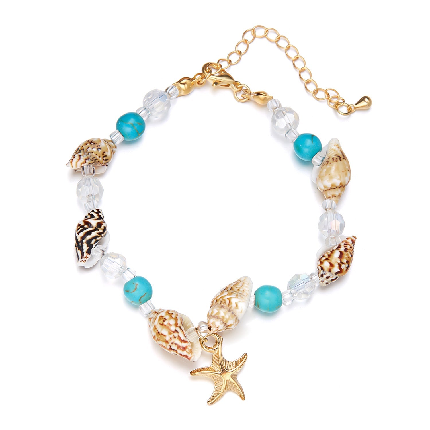 Starfish Shell Conch Beads Summer Beach Bracelets
