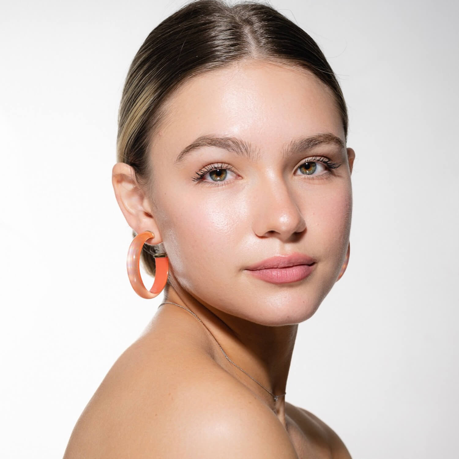 Rave Lucite Hoop Earrings