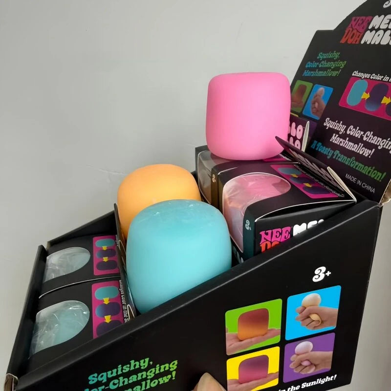 Needoh Mello Mallo Squishy UV Reactive Sun Color Changing Soft Stress