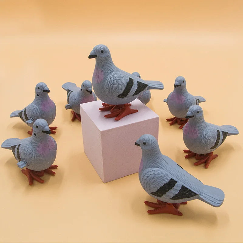 1PC Adult Clockwork Toy Jumping Pigeon | Simulation Animal Cute Winding Toy