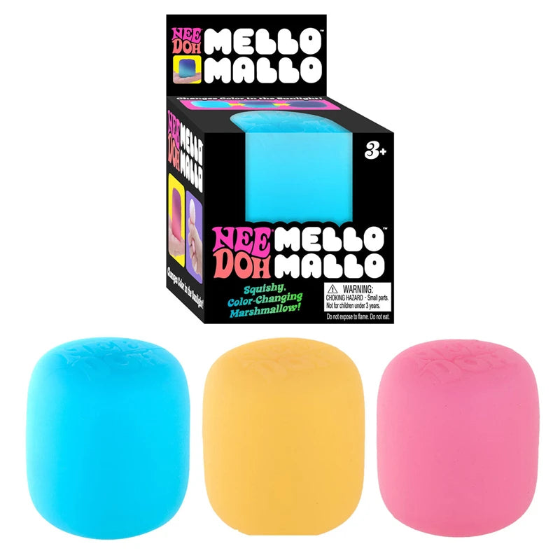 Needoh Mello Mallo Squishy UV Reactive Sun Color Changing Soft Stress