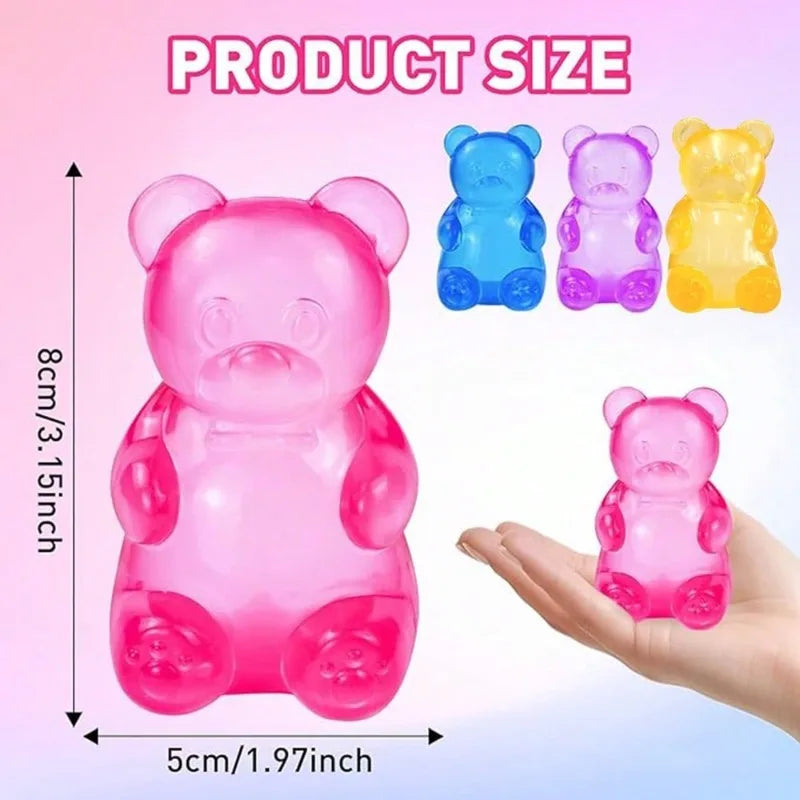 NEEDOH Soft Gummy Bear Fidget Squeeze Toy TPR Sensory Stress Relief