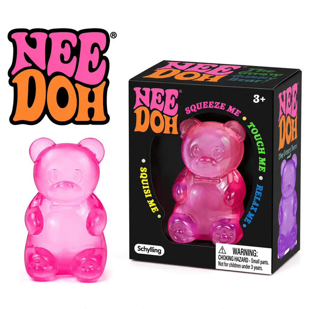 NEEDOH Soft Gummy Bear Fidget Squeeze Toy TPR Sensory Stress Relief