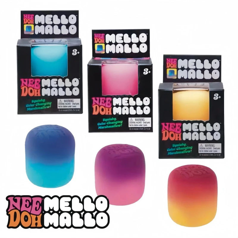 Needoh Mello Mallo Squishy UV Reactive Sun Color Changing Soft Stress