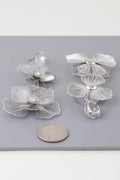 Jewel Flower Teardrop Earrings