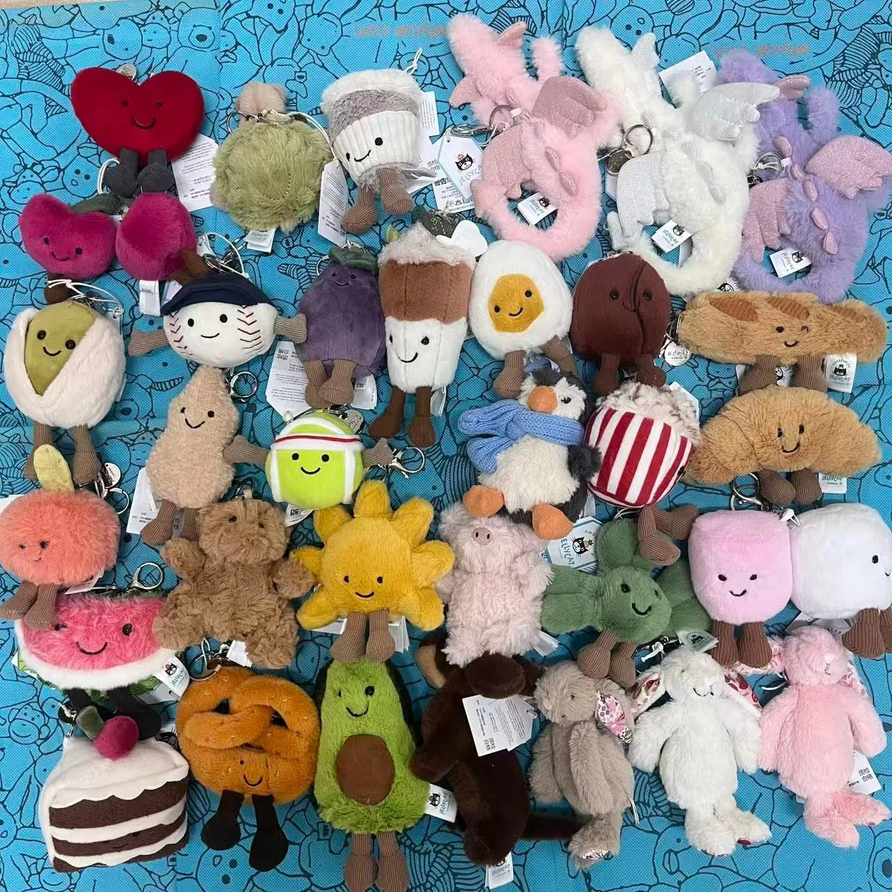 New UK Limited Edition Tea Bag Marshmallows Cartoon Doll Cat Interactive Toy Pet Girl Gift Graduation Season Gift Keychain