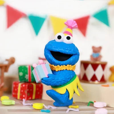 POP MART Sesame Street Party Series Blind Box Toys Kawaii Anime Action Figure Surprise Genuine Original Mystery Box Girls Gift