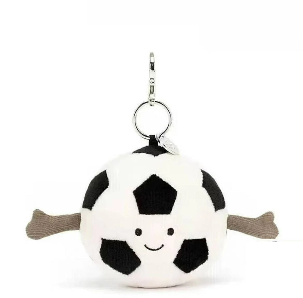 High quality cotton candy plush keychain, sky dragon, croissant toy JC bag charm cake little bear plush keychain decoration gift