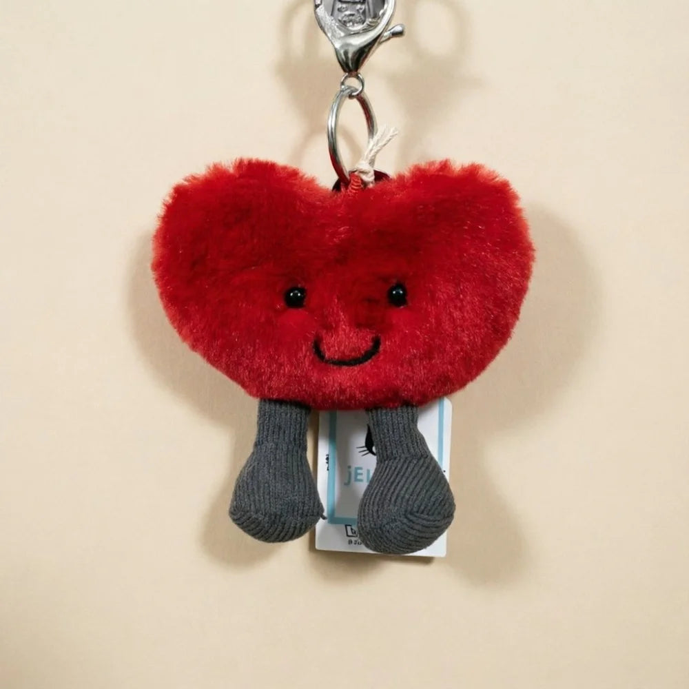 High quality cotton candy plush keychain, sky dragon, croissant toy JC bag charm cake little bear plush keychain decoration gift