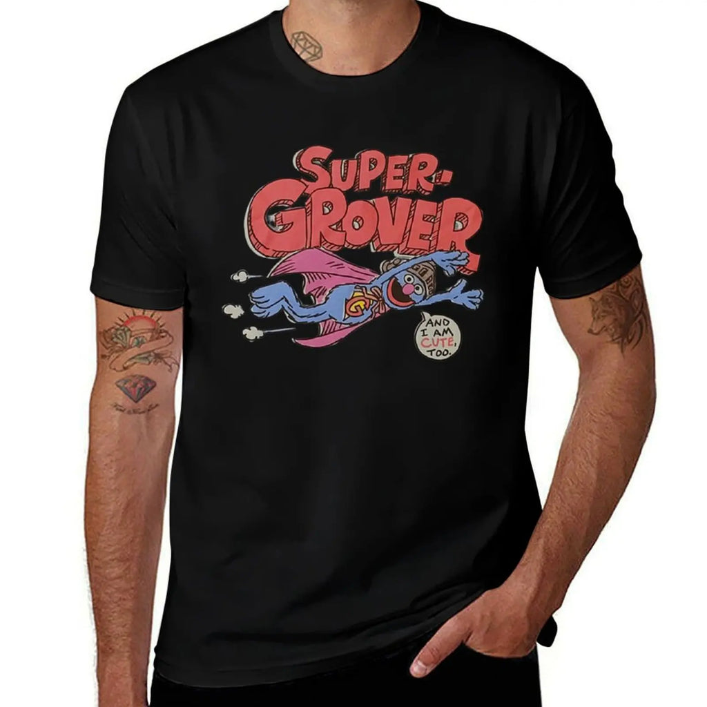 Super Grover And I'm Cute Too T-Shirt man graphic t shirt t shirt personalised T-Shirt