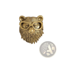 Animal Head Wall Decor Brass Resin Figurines with Glasses