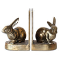 Antique Gold Aluminum Rabbit Bookends
