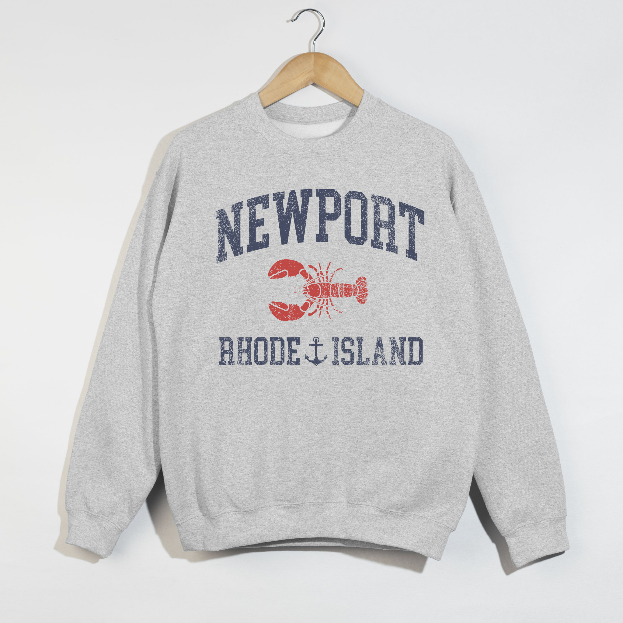 Newport Rhode Island Sweatshirt – Coastal Preppy Crewneck | East Coast Summer Outfit
