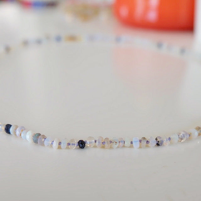 Australian Opal Candy Necklace 14K Gold