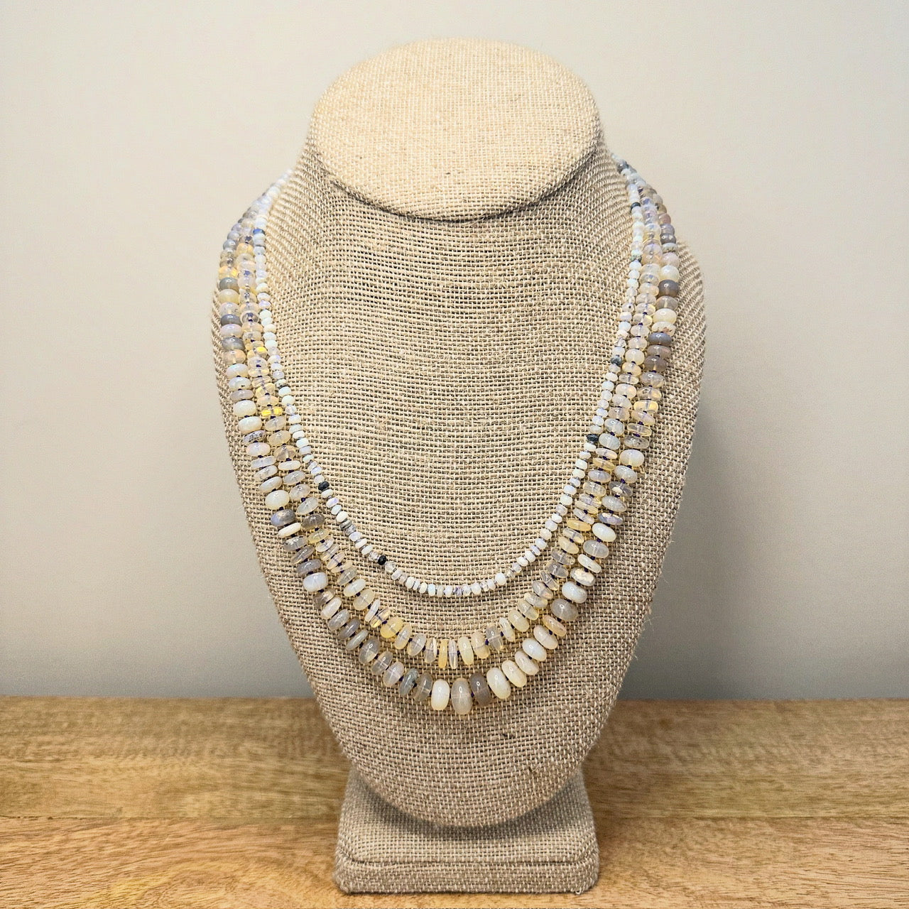 Australian Opal Candy Necklace 14K Gold