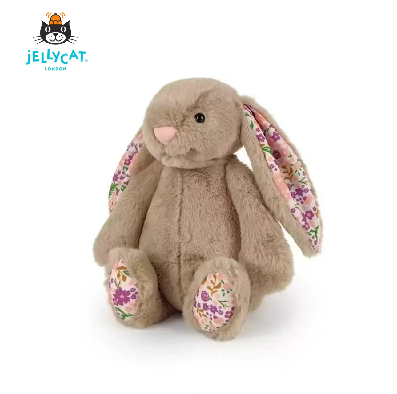 Best-seller  JC Cute Long Ears Rabbit Plush Toy Very Soft White Pink Bunny Doll Sleeping Plushies Home Decor Xmas Gifts Girl