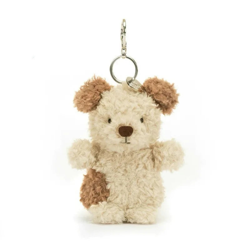 High quality cotton candy plush keychain, sky dragon, croissant toy JC bag charm cake little bear plush keychain decoration gift