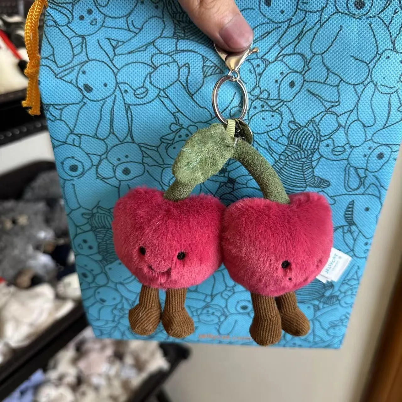 New UK Limited Edition Tea Bag Marshmallows Cartoon Doll Cat Interactive Toy Pet Girl Gift Graduation Season Gift Keychain
