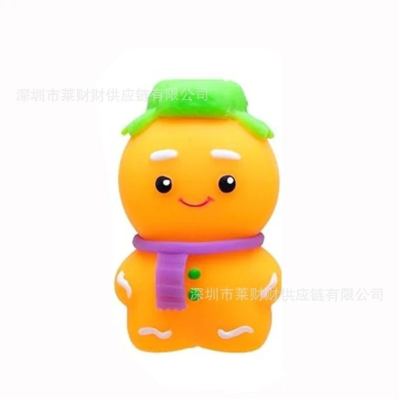 Gingerbread Man Squishy Stress Relief Toy PackageSoft Slow Rising Squeeze Plush For Kids And Adults Christmas Party Table Decor