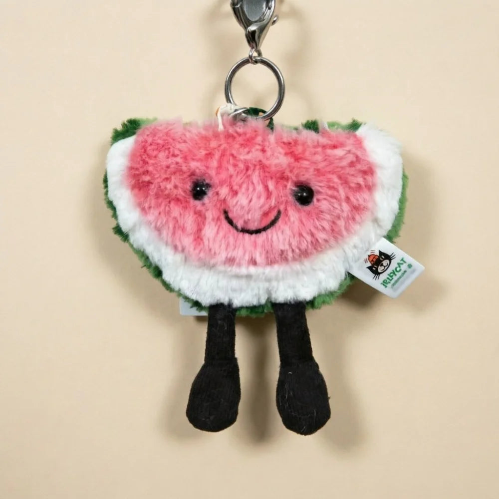 High quality cotton candy plush keychain, sky dragon, croissant toy JC bag charm cake little bear plush keychain decoration gift
