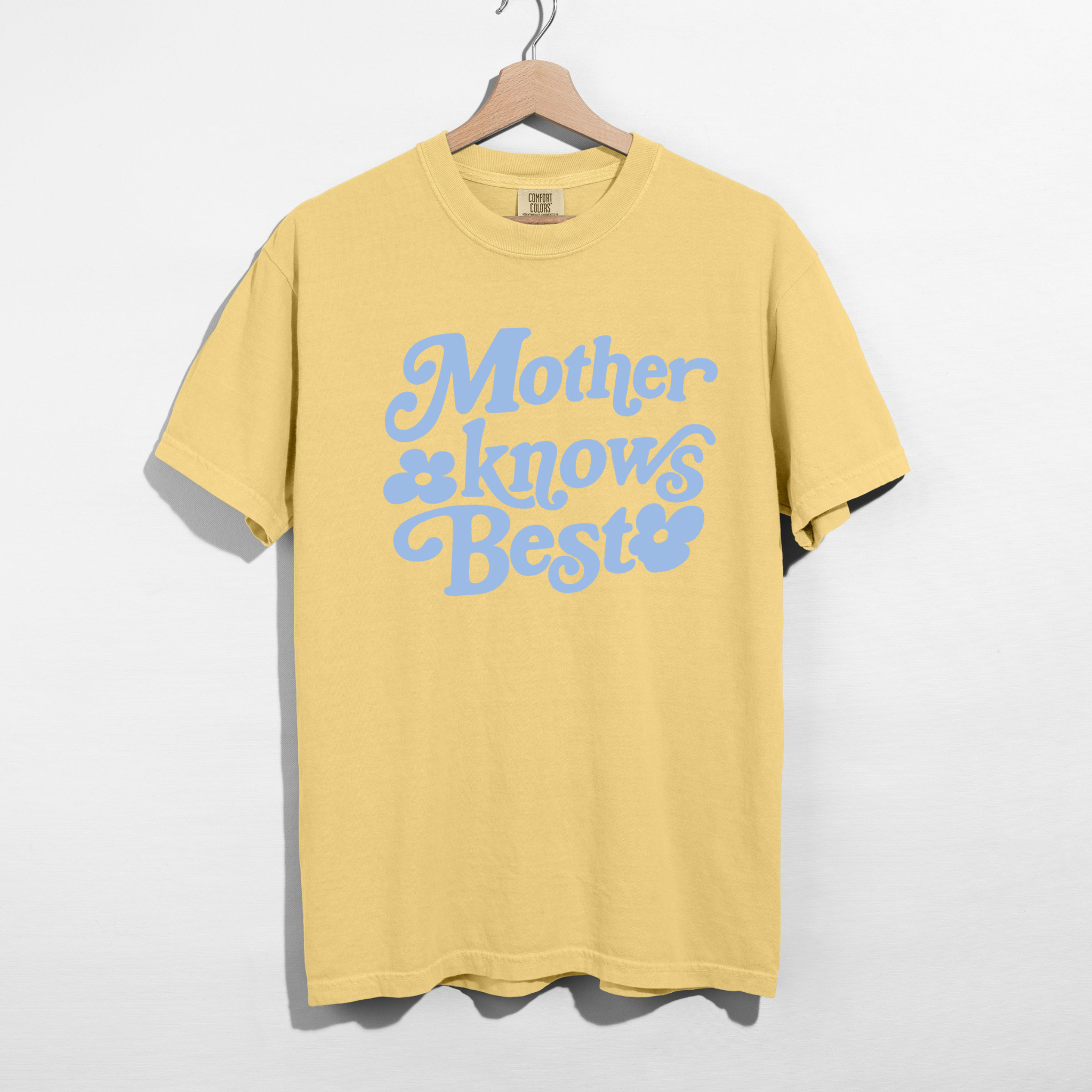 Mother Knows Best Retro Graphic Tee | Vintage Style Mom Shirt | Cute Motherhood Tee