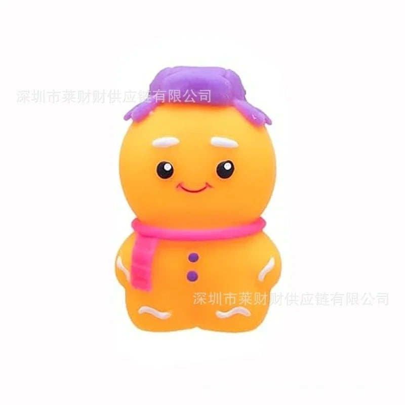 Gingerbread Man Squishy Stress Relief Toy PackageSoft Slow Rising Squeeze Plush For Kids And Adults Christmas Party Table Decor
