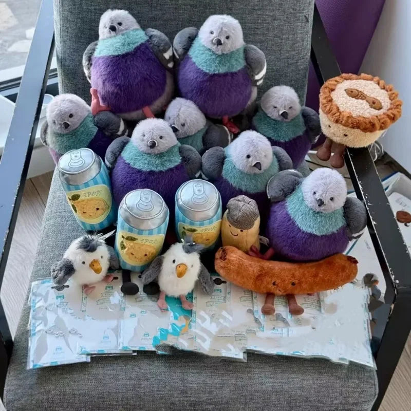 23cm Fat Pigeon Fluffy Bird Companion Plushine Animal Doll Perfect Brithday Gift for Children your Girlfriend The Best Gift for