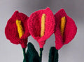 Handmade Fair Trade Wool Calla Lily – Eco-Friendly, Crocheted, Unique Floral Decoration
