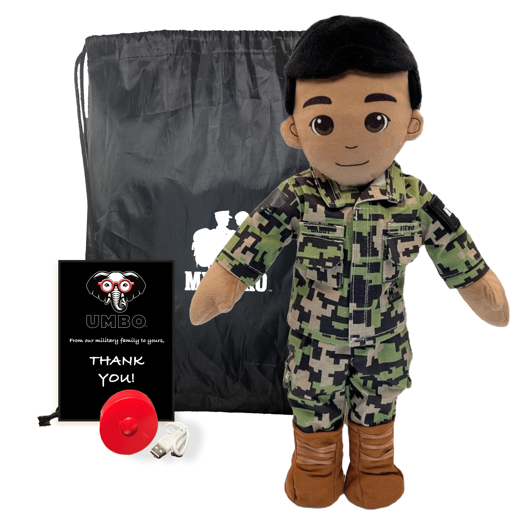 My Hero™ Daddy Doll Navy Sailor | Custom Recordable Plush