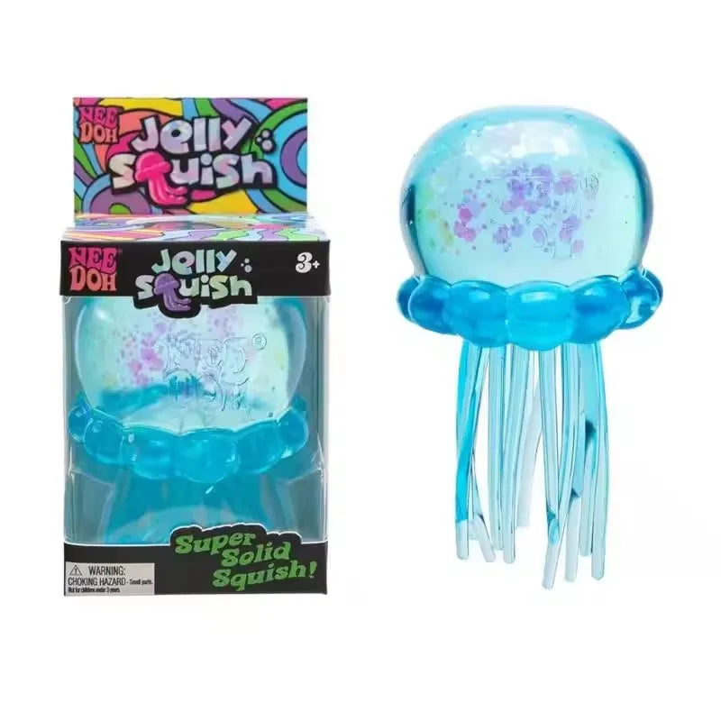 Schylling Nice Cube Series & Jellyfish Sensory Fidget Toy Soft Squishy Squeeze Stress Relief Blind Box for Daily Relax
