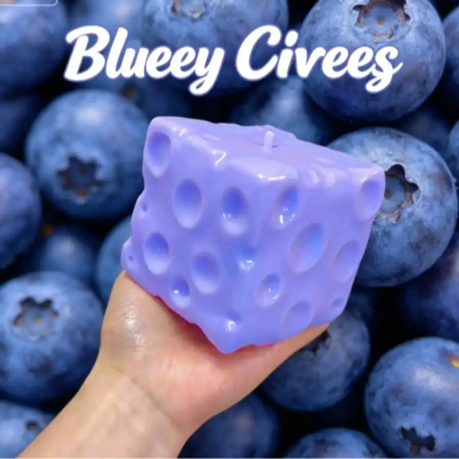 New Blueberry Cheese Cake Squishy Toy Soft Slow Rebound Texture Stress Relief Squeezy Ball Finger Pressure Relief Squeezy Toy
