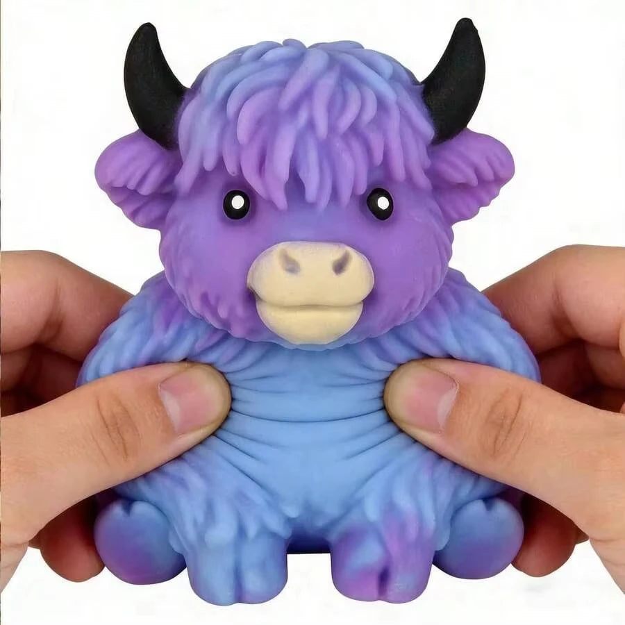 Scottish Highland Cow Squishy Slow Rebound Anxiety Relief Fidget Toy,Squishy Toys,Kid Toys,Juegos Para Niños,Cheese Squishy