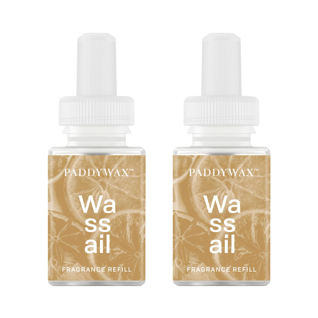 Pura & Paddywax Home Scent Refill - Smart Home Air Diffuser Fragrance - Up to 120-Hours of Luxury Fragrance per Refill - Household Essential - Clean & Safe Diffuser Fragrance - 2 Pack Wassail