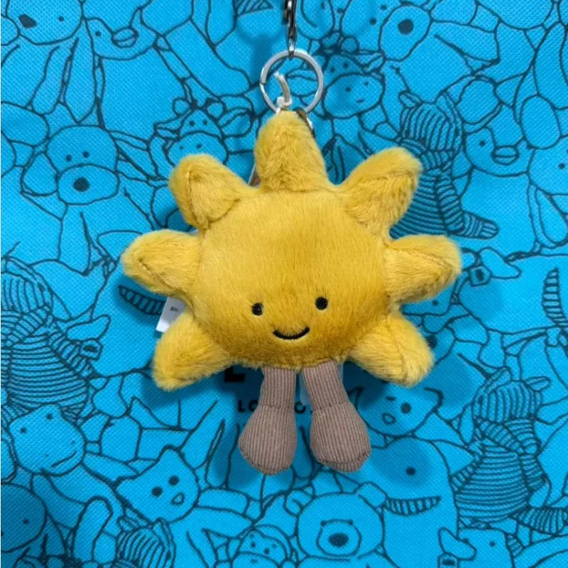 Hot-selling UK limited edition tea bag marshmallow cartoon cat plush interactive toy pet girl gift graduation seasongiftkeychain
