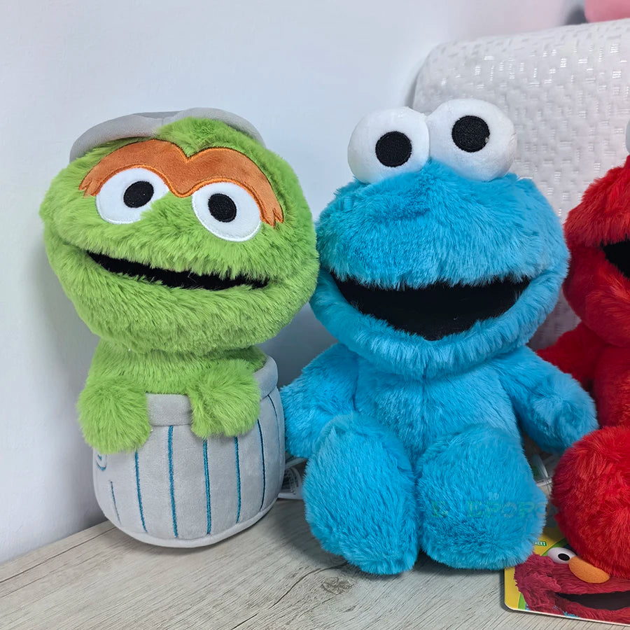 20cm Classic Sesame Street Plush Toy Stuffed Toy Big Bird Elmo Cookie Monster Oscar Official Licensed Soft Doll Lovely Gift