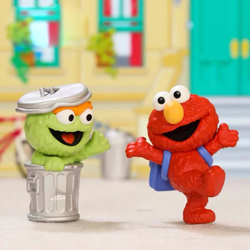 POP MART Sesame Street Basics Genuine Blind Box Mystery Box Guess Bag Toys Doll Cute Anime Figure Desktop