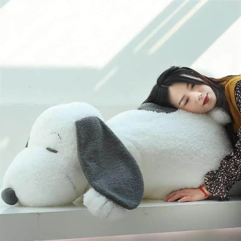 Snoopy Plush Sofa Decoration Kawaikatong Snoopy Doll Pillow Sleeping On The Bed Dog Plush Doll Pillow Gift for Women