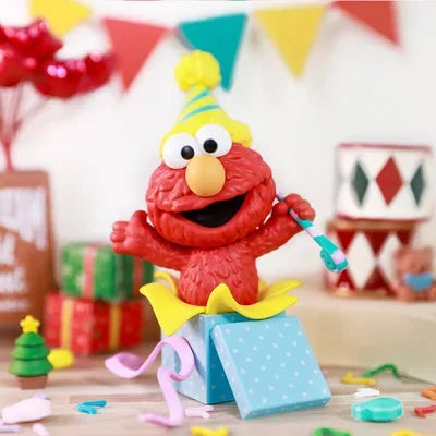 POP MART Sesame Street Party Series Blind Box Toys Kawaii Anime Action Figure Surprise Genuine Original Mystery Box Girls Gift