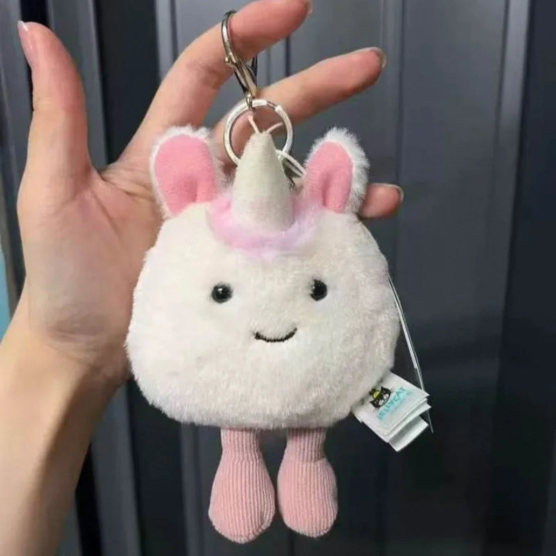 Hot-selling UK limited edition tea bag marshmallow cartoon cat plush interactive toy pet girl gift graduation seasongiftkeychain