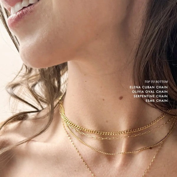 Olivia Oval Chain Necklace
