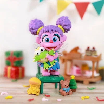 POP MART Sesame Street Party Series Blind Box Toys Kawaii Anime Action Figure Surprise Genuine Original Mystery Box Girls Gift