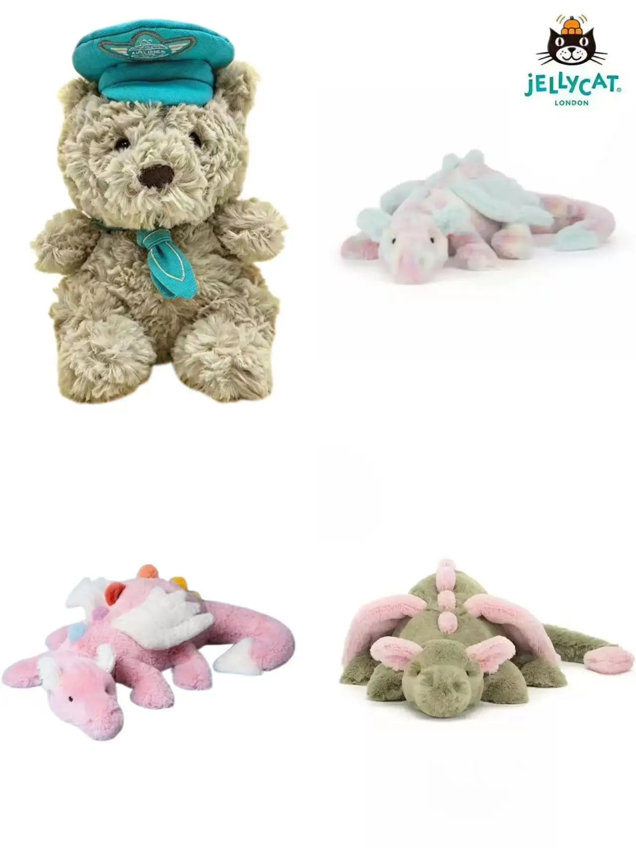 JELLYCAT Plush Toys JC PlushToys: Love Series; Rabbit Series; Dragon Series;Turtle Series;Bear Series;Clover and Other Dolls2026