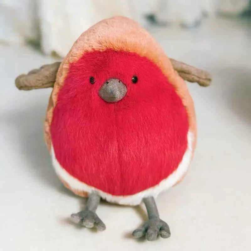 Kawaii Robin Plush Toys Soft Skin-friendly Sleep Companion Realistic Desktop Decorative Item Birthday Gifts For Friends Children