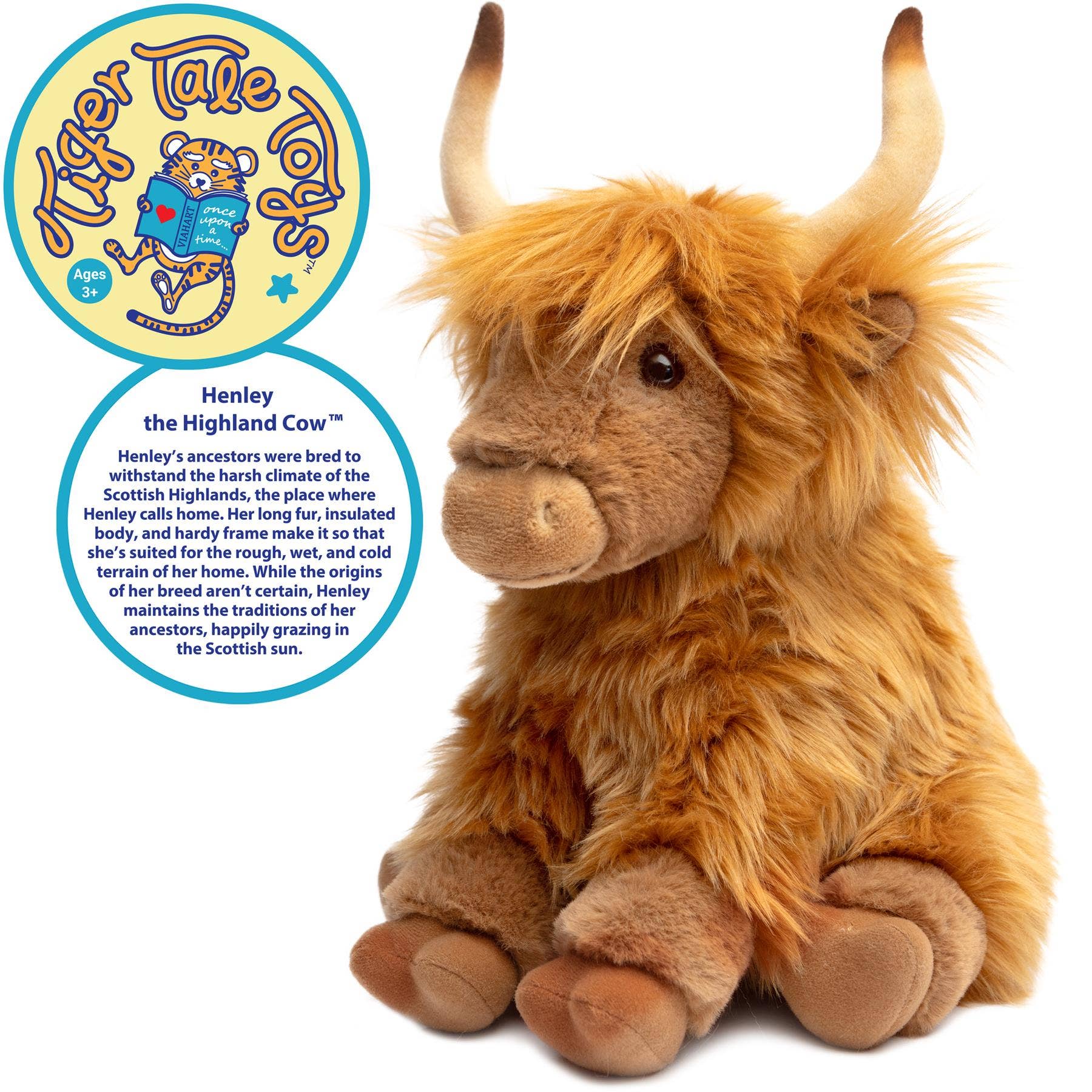 Henley the Scottish Highland Cow 11" Plush — Western Farm Friend