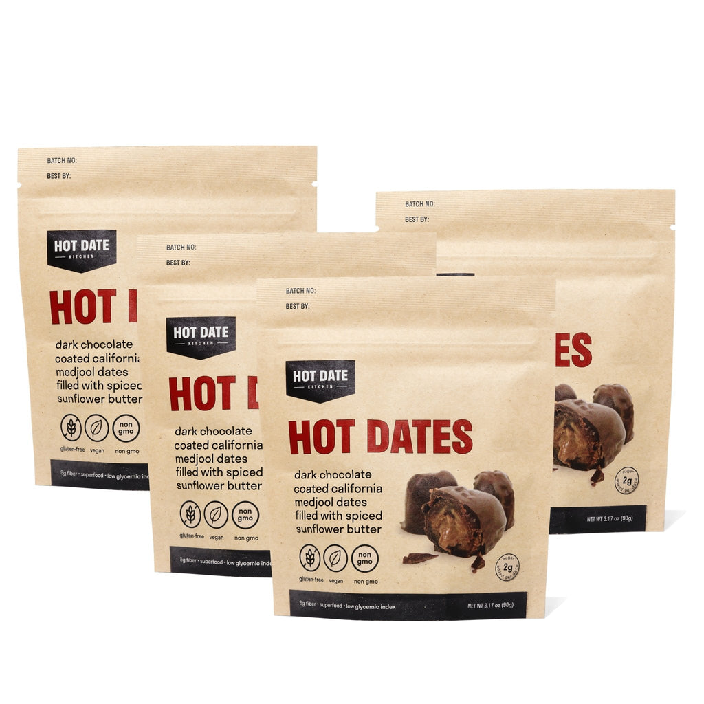 Spiced Dark Chocolate Stuffed Medjool Dates - 4 Pack