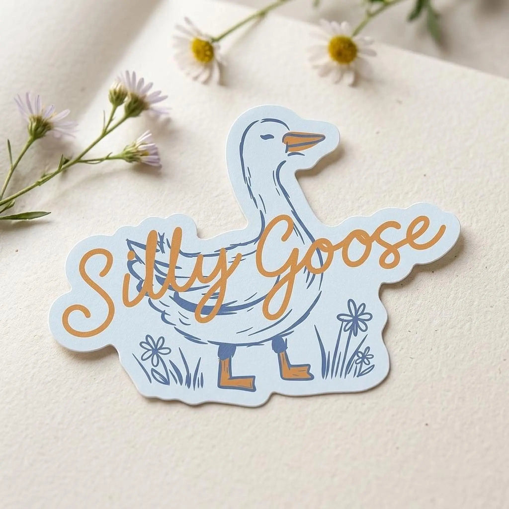 Silly Goose Vinyl Sticker
